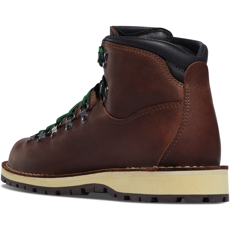 Brown Men's Danner Mountain Pass Hiking Boots | CTBZDVA-94