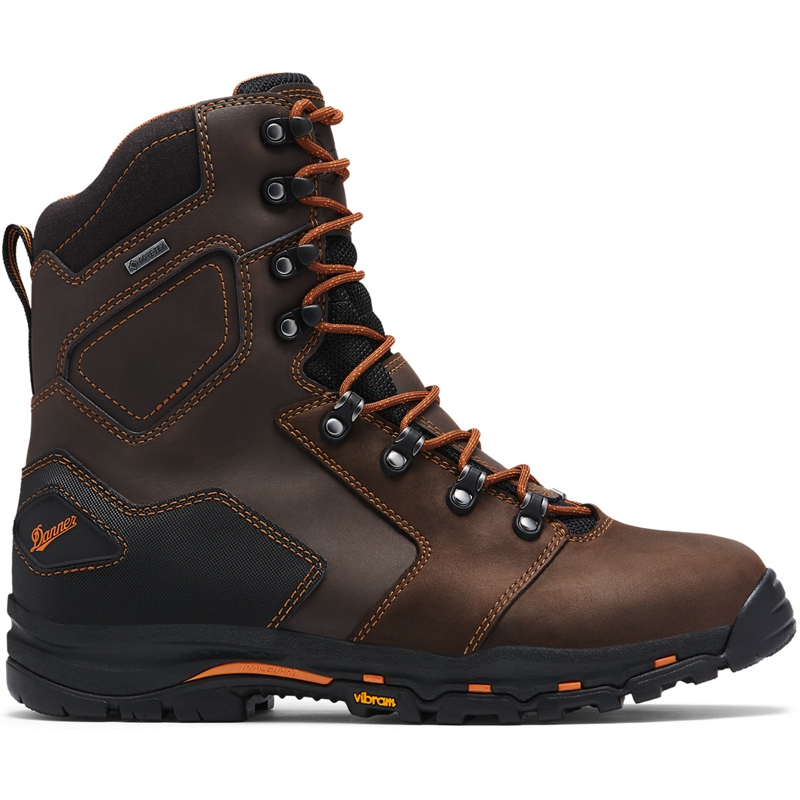 Brown Men\'s Danner Vicious Work Boots | DKPBYTW-60