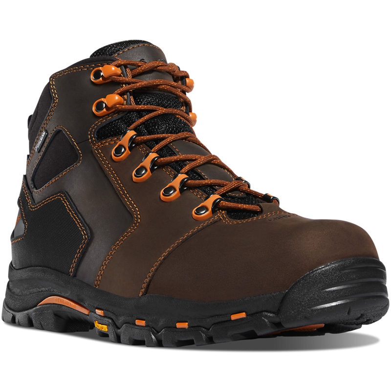 Brown Men's Danner Vicious Work Boots | JWSZDLX-80