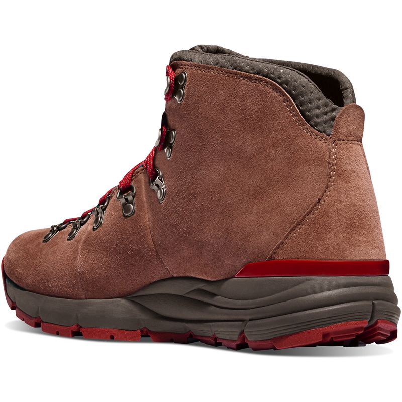 Brown / Red Men's Danner Mountain 600 Hiking Boots | OYAQNCZ-13