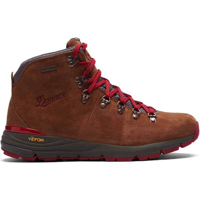 Brown / Red Men\'s Danner Mountain 600 Hiking Boots | OYAQNCZ-13