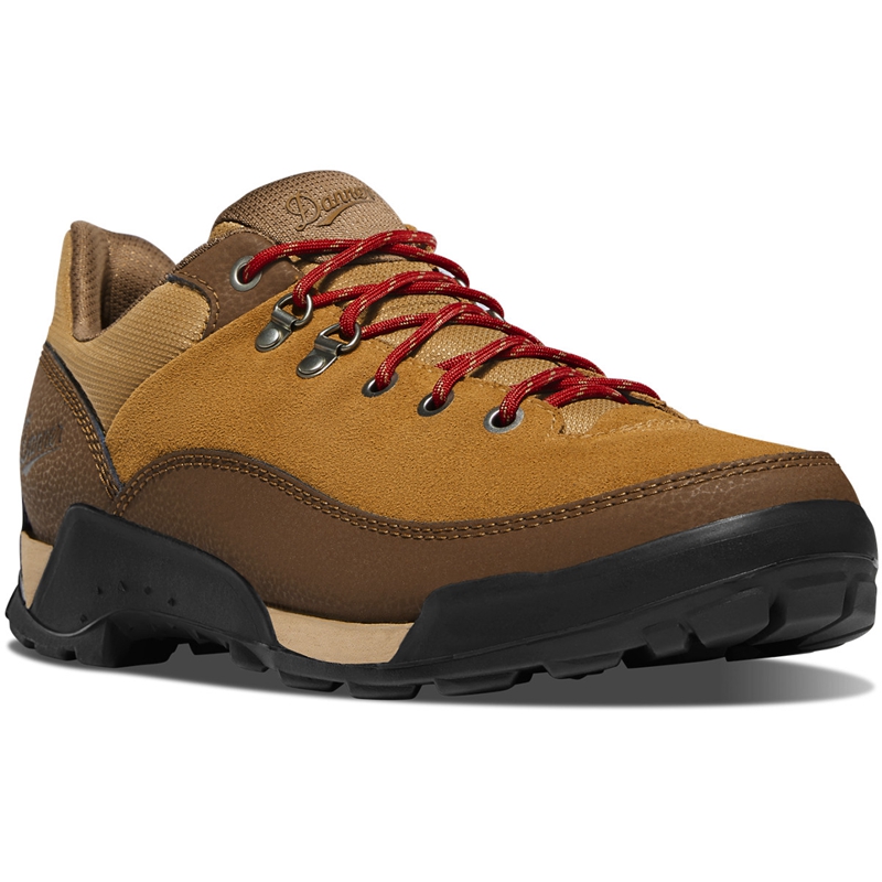 Brown / Red Men's Danner Panorama Low Hiking Boots | ILYRMGS-26