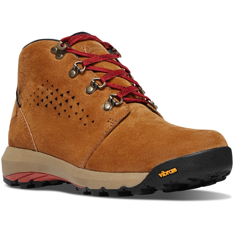 Brown / Red Women's Danner Inquire Chukka Hunting Boots | JIKPVAH-78