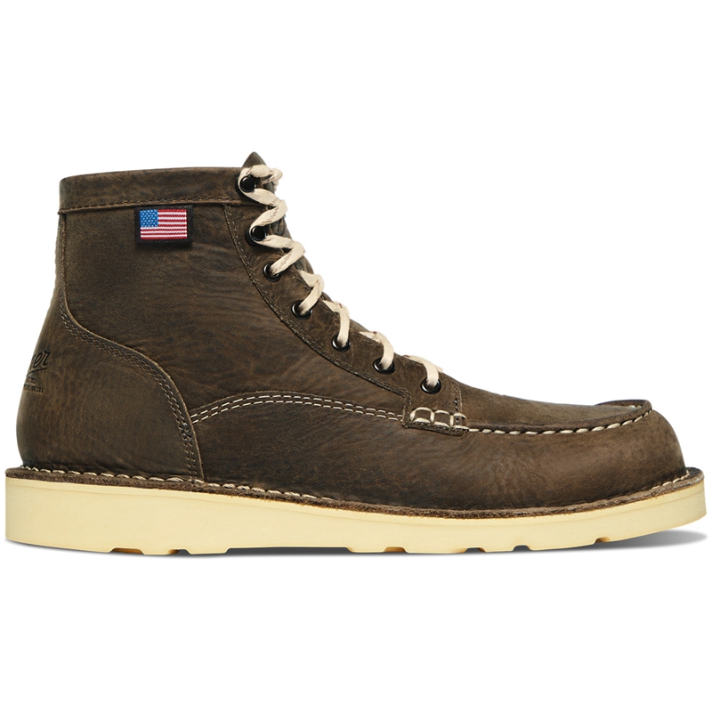 Brown Women\'s Danner Bull Run Lux Work Boots | WTXINQM-25