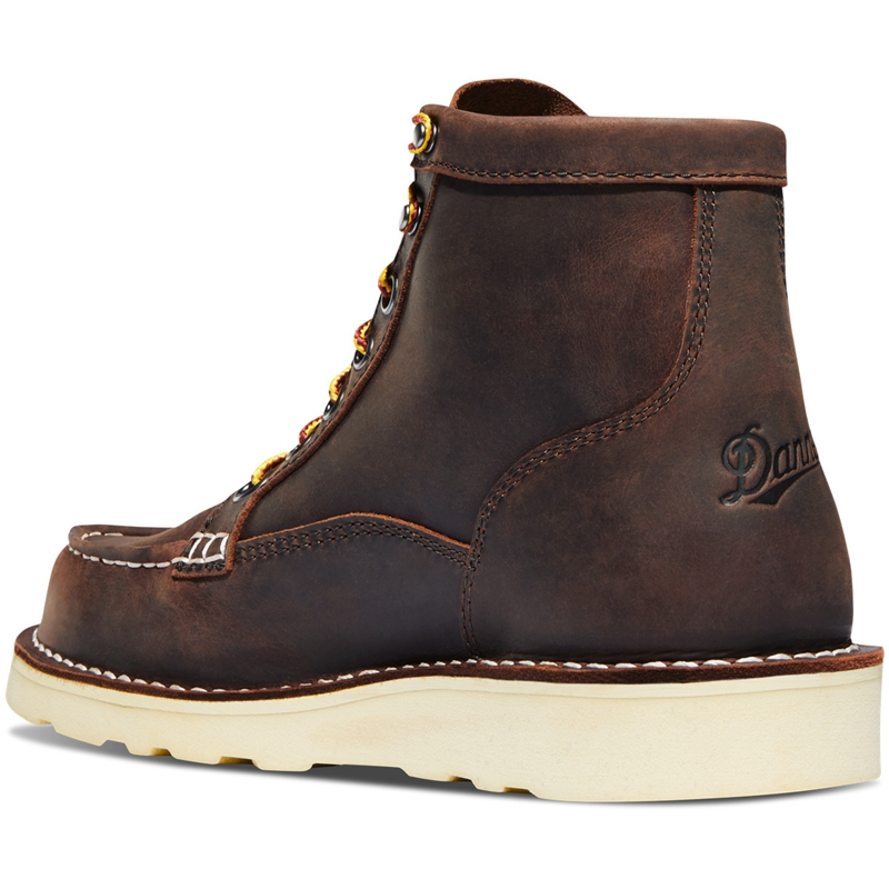 Brown Women's Danner Bull Run Moc Toe Work Boots | UFTWBAO-81