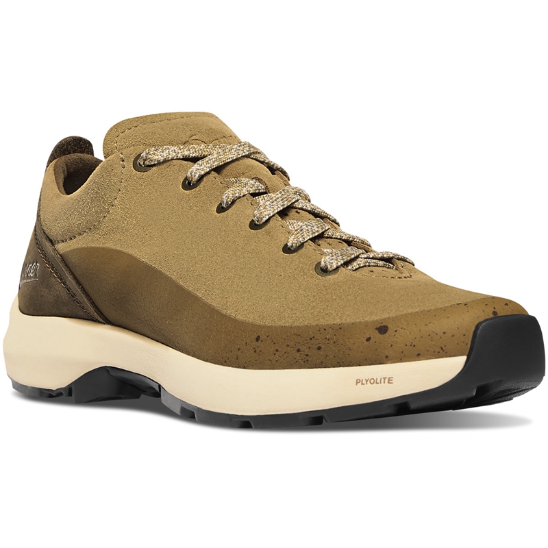 Brown Women's Danner Caprine Low Suede Hiking Boots | SWPGNDJ-79