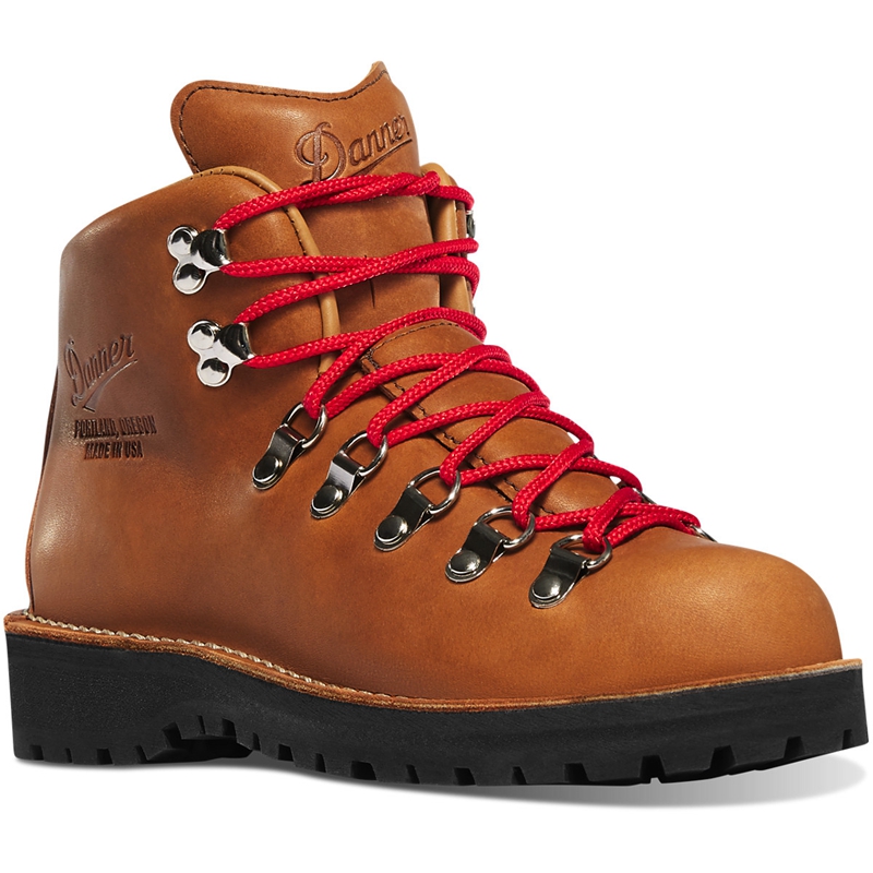 Brown Women's Danner Mountain Light Hiking Boots | GRLDXAF-82