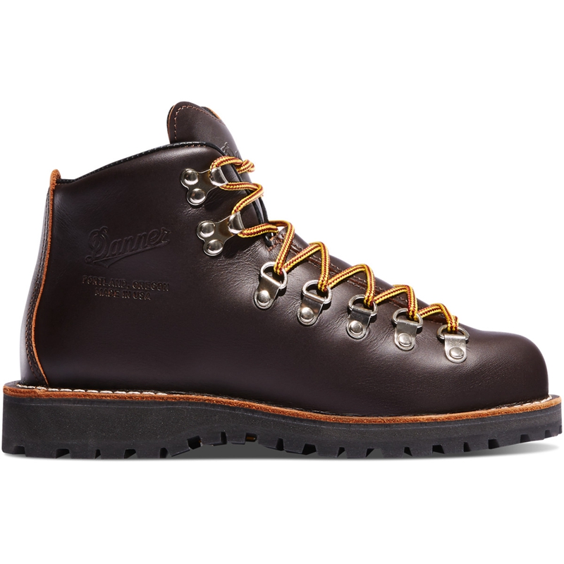 Brown Women\'s Danner Mountain Light Work Boots | EBWPXRI-60