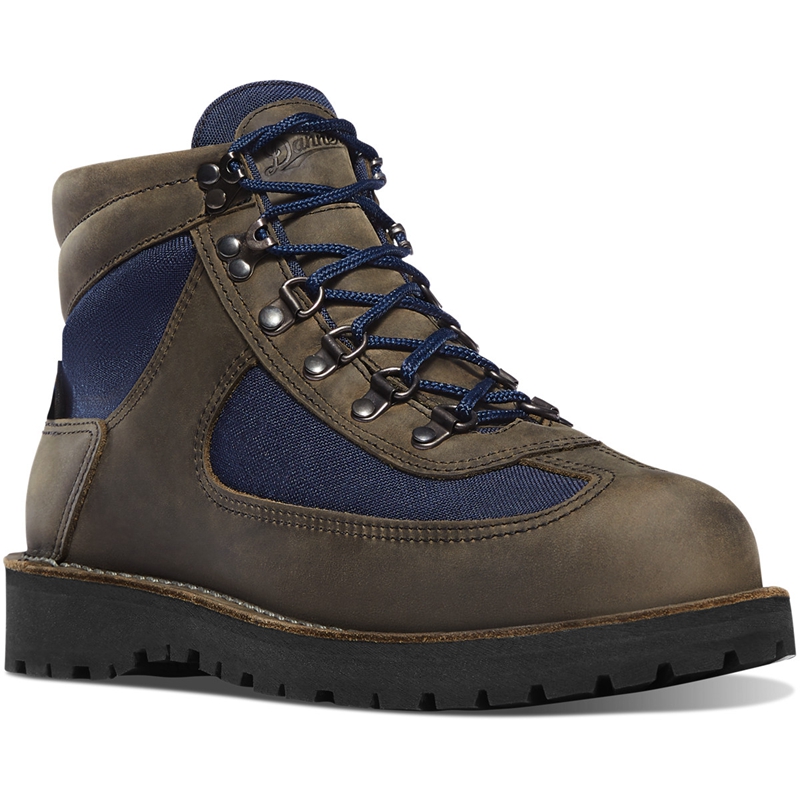 Grey Men's Danner Feather Light Hiking Boots | JWUKCMY-20