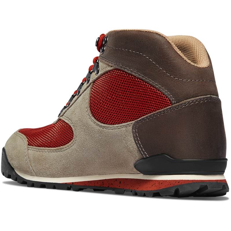 Grey / Red Women's Danner Jag Dry Weather Hunting Boots | AWQBEHK-02