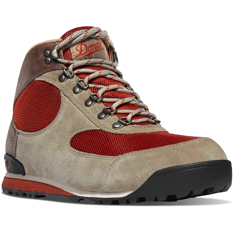 Grey / Red Women's Danner Jag Dry Weather Hunting Boots | TQOVKEZ-47