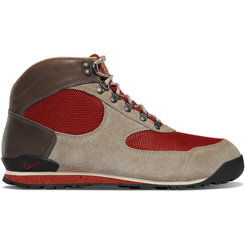 Grey / Red Women\'s Danner Jag Dry Weather Hunting Boots | TQOVKEZ-47