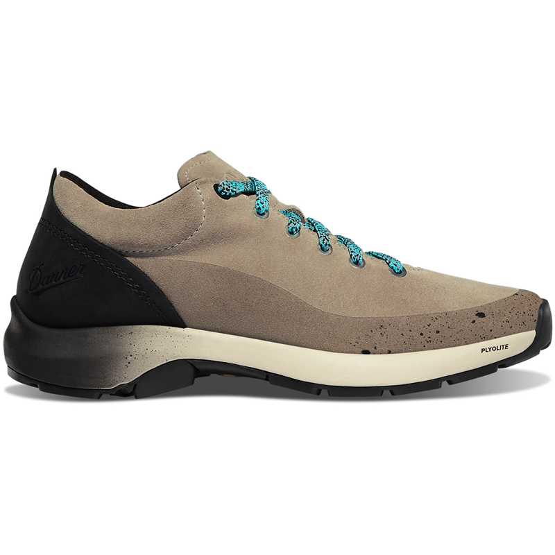 Grey Women\'s Danner Caprine Low Suede Work Shoes | WCUSLYH-56