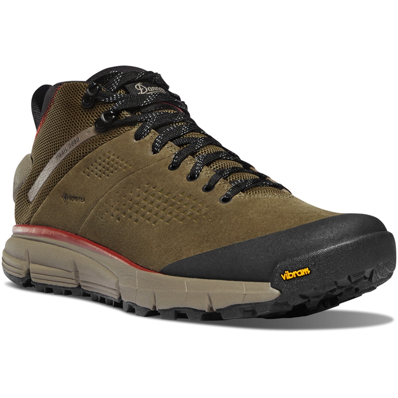 Olive Men's Danner Trail 2650 GTX Mid Hiking Boots | EHBYTRZ-70